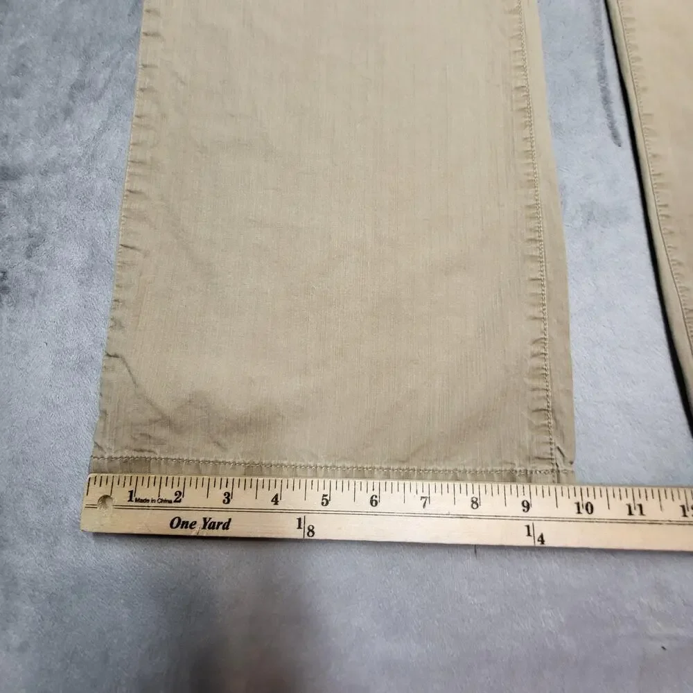 Banana Republic Pants Mens 34x30 Beige Khakis Relaxed Fit Cotton Pockets